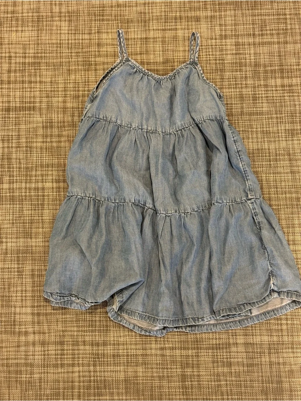 Light Wash Denim Tiered Sundress